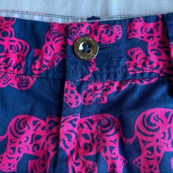 ❤️ Lilly Pulitzer Blue W Callahan Pack Your Trunk W/Pink Elephant Shorts… - Picture 9 of 13